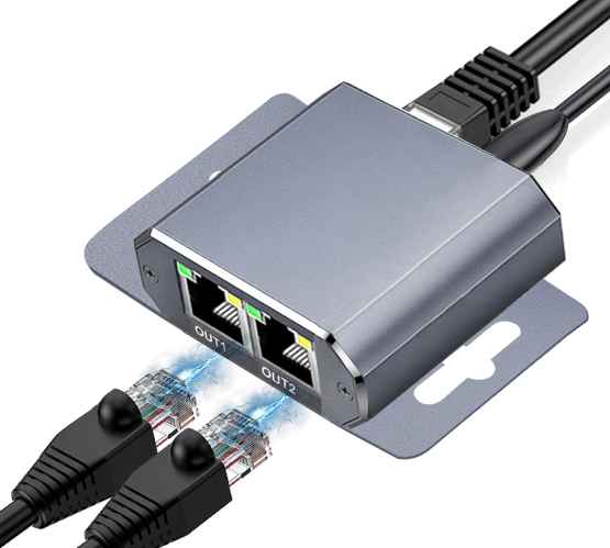 Gigabit LAN Splitter 1-to-2 (Ear Type)