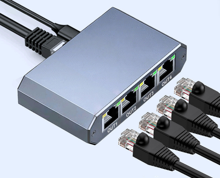 Gigabit LAN Splitter 1-to-4